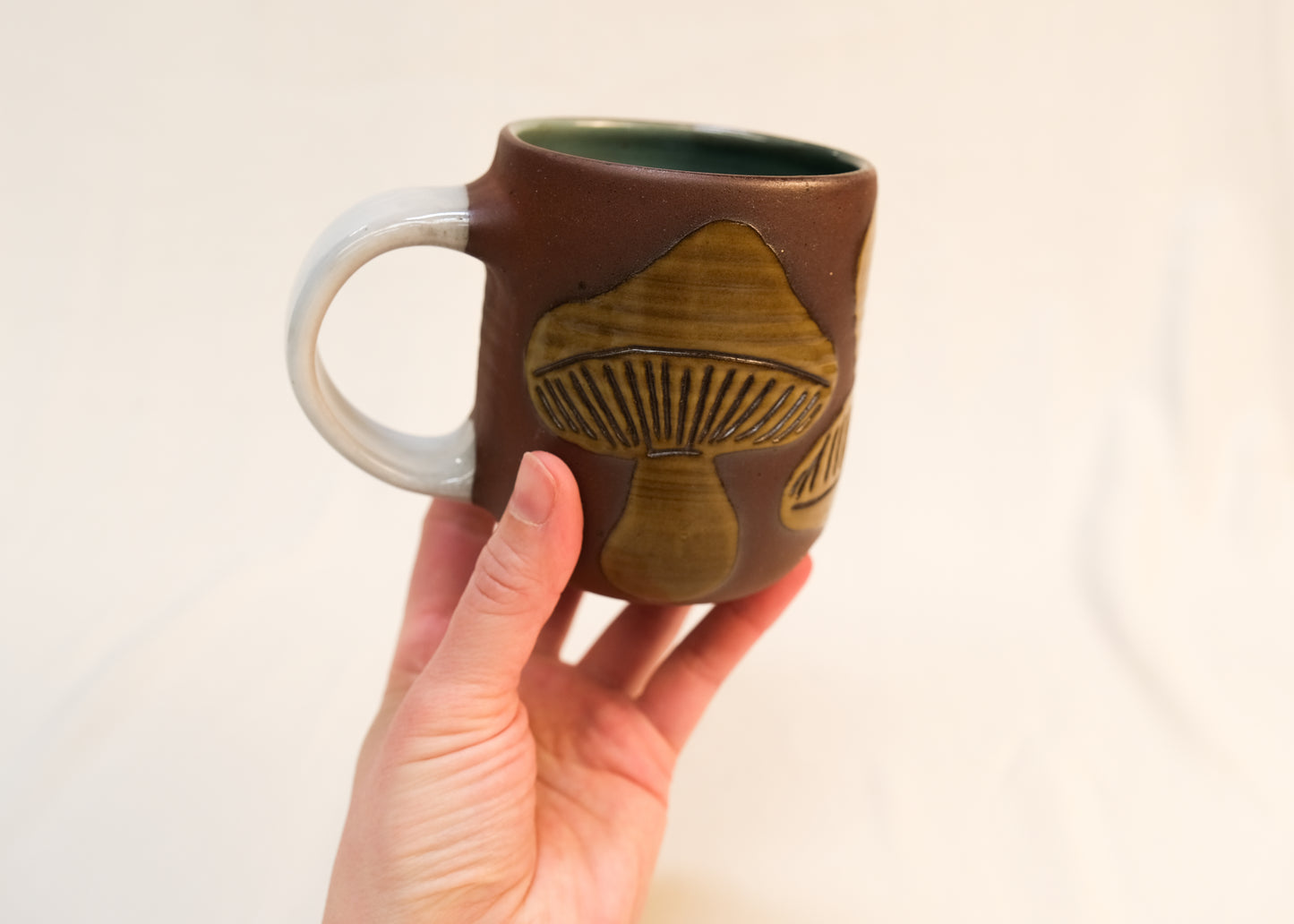 Amber Topsy Turvy Mushroom Big Mug