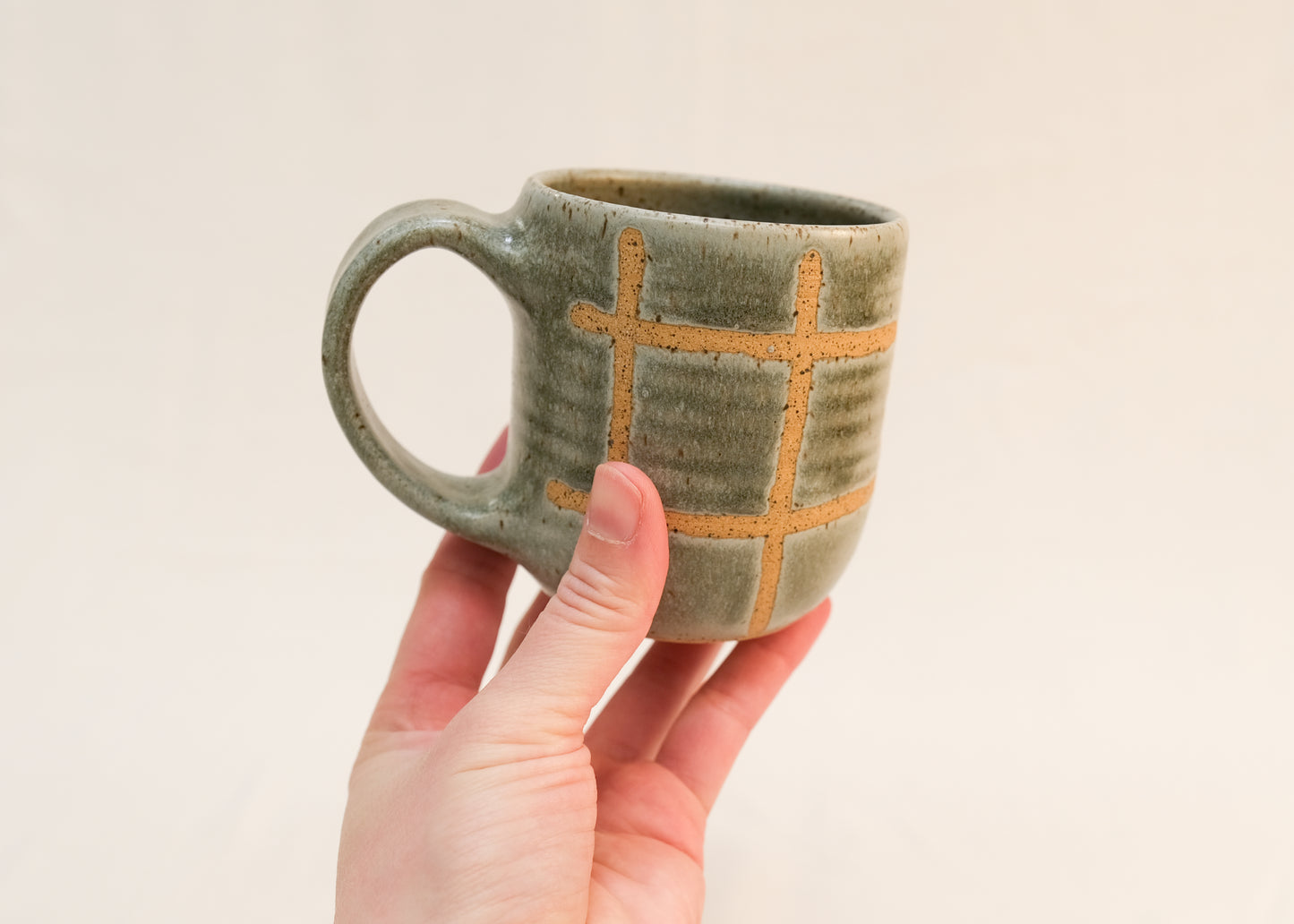 Fog Grid Diner Mug