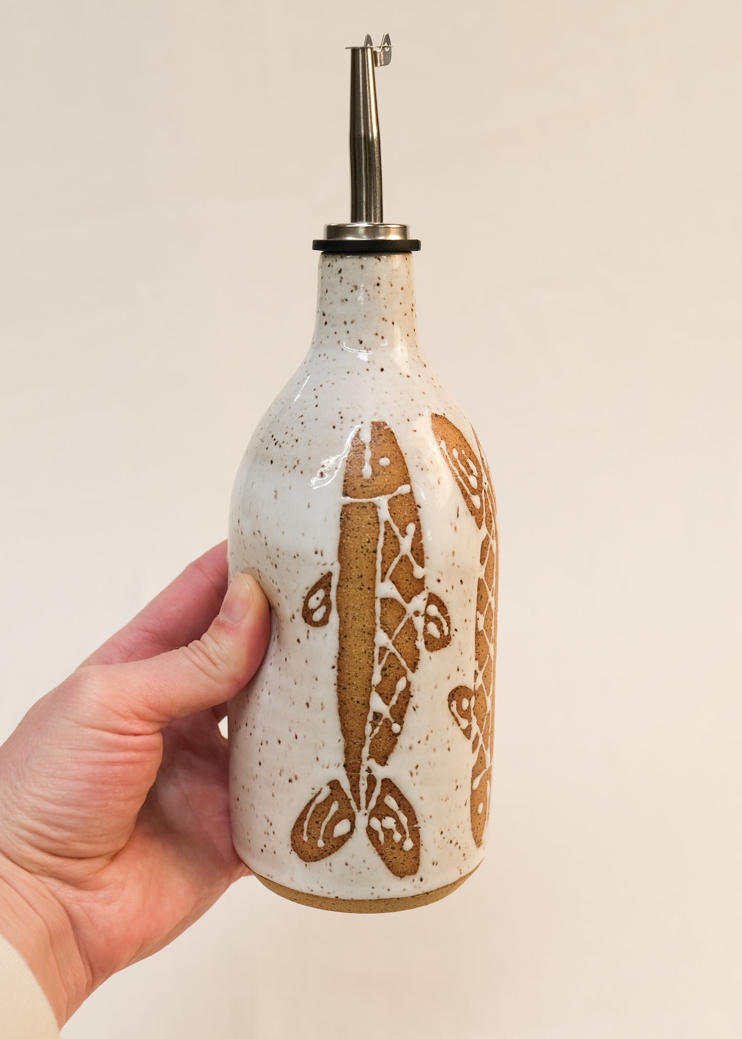 White Sardine Oil Bottle -16 oz-