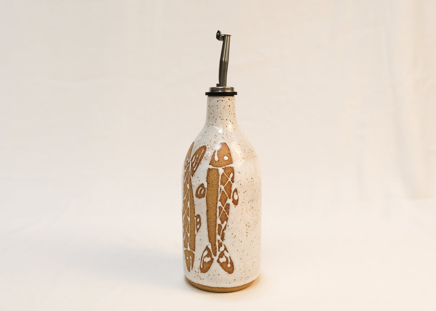 White Sardine Oil Bottle -16 oz-