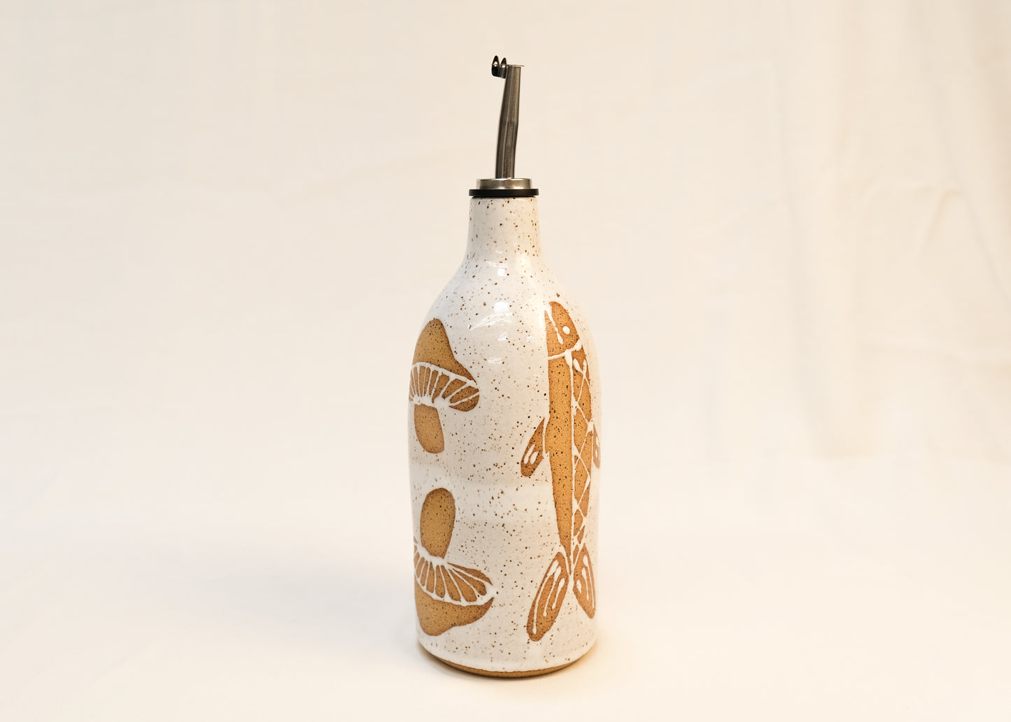 White Fish and Mushroom Oil Bottle -25 oz-