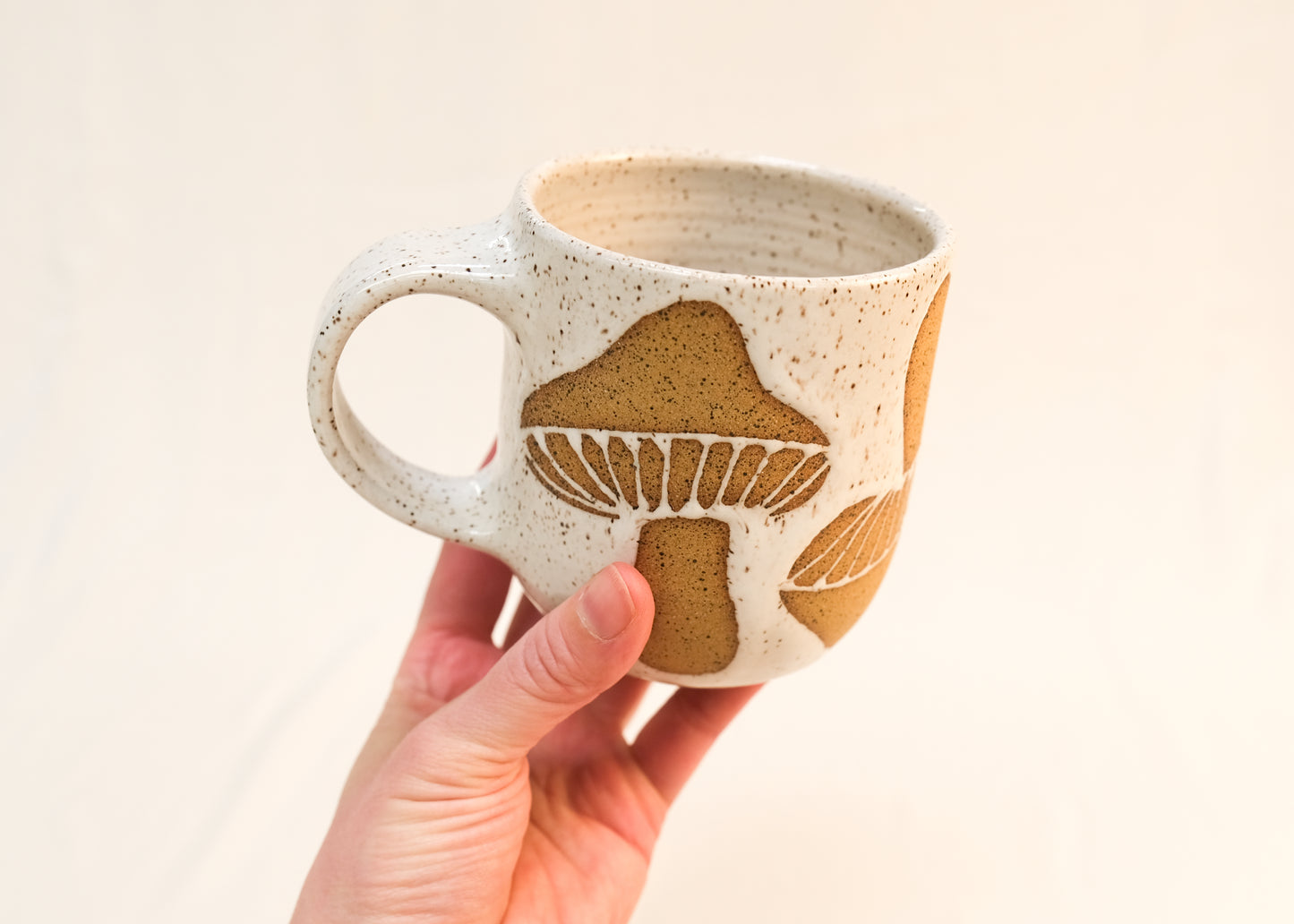 White Mushroom Big Mug