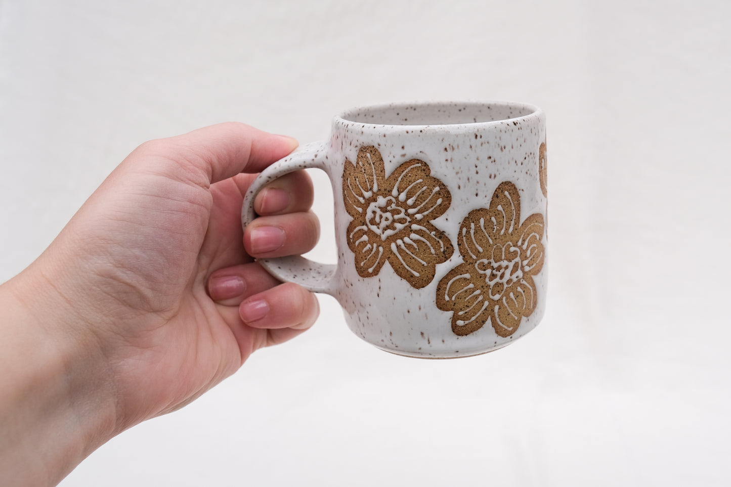 White Dogwood Diner Mug