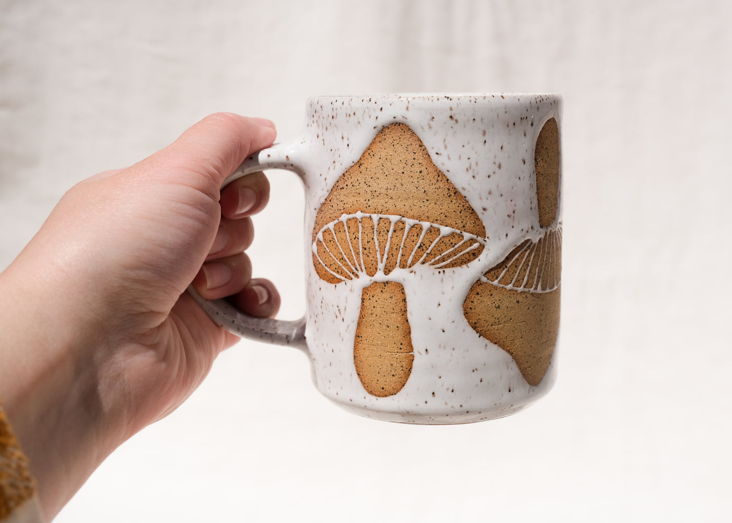 White Mushroom Big Mug