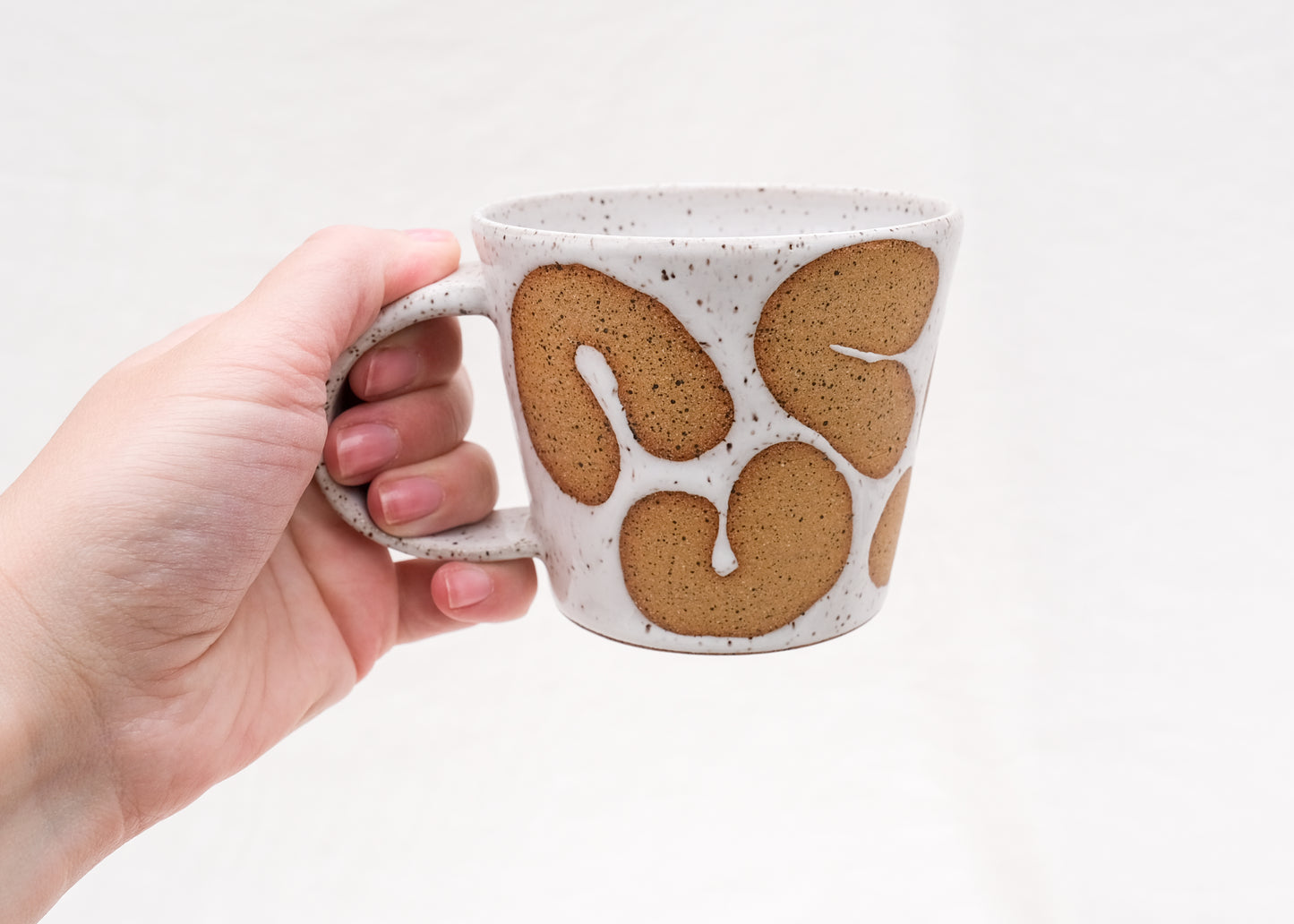 White Speckled Noodle Wide Mug