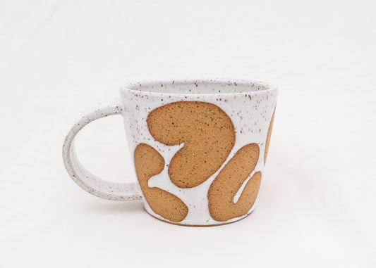 White Speckled Noodle Wide Mug