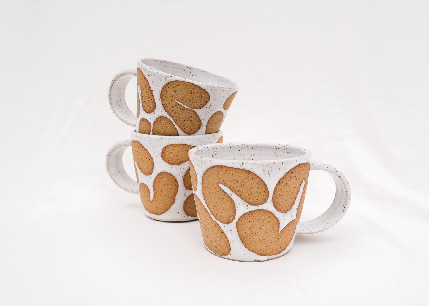 White Speckled Noodle Wide Mug